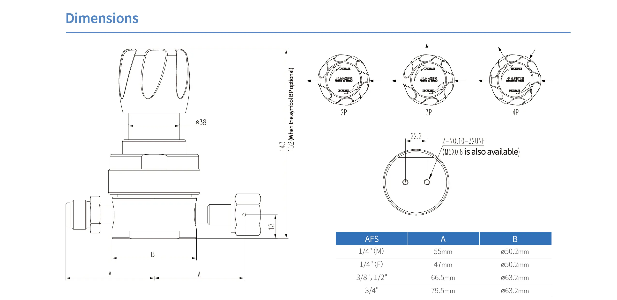 Регулятор AMFLO UHP AU23 Материал: Код SHP (Body-SUS316L VAR, Gland-SUS316L;Poppet, Nozzle,Diaphragm-Hastelloy®C-22,Seat: PCTFE)  ; Поверхность 0.13 um; 3х портовый с манометром, вх. давл. 206 бар, CV-0.9