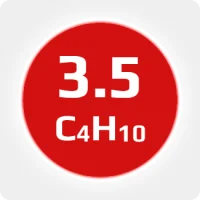 Изобутан (i-C4H10) 3.5 (99,95%) в баллоне 12л (6кг) соединение W21,8х1/14'' LH (DIN 1) (с баллоном)