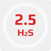 Сероводород (H2S) 2.5 (99,5%) в баллоне 2л (1кг) соединение W21,8x1/14'' (DIN 6)