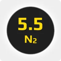 Азот (N2) 5.5 (99,9995%) в баллоне 50л 300бар, соединение  G3/4 (DIN 9)